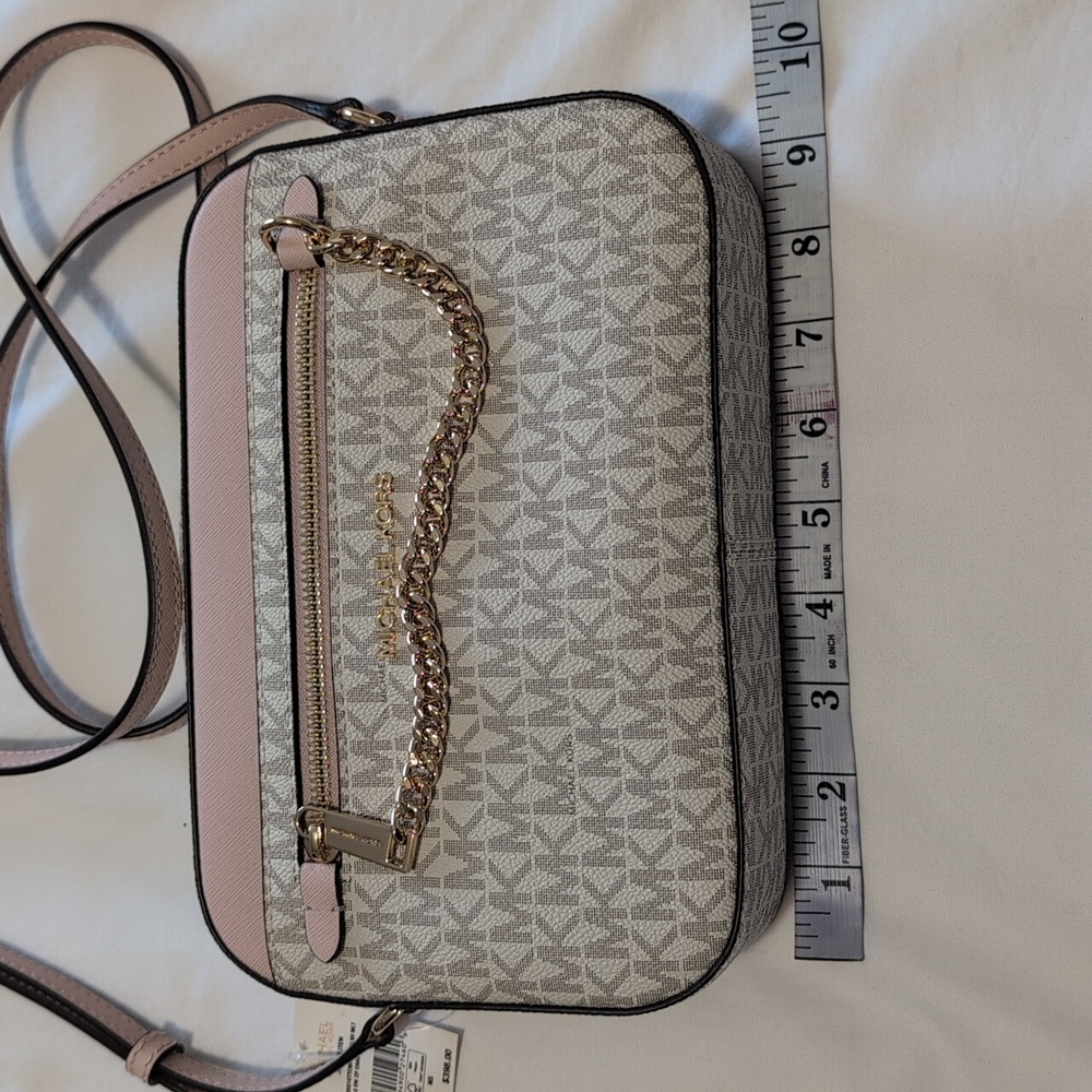 NWT Michael Kors Jet set travel large logo crossbody - Picture 9 of 12